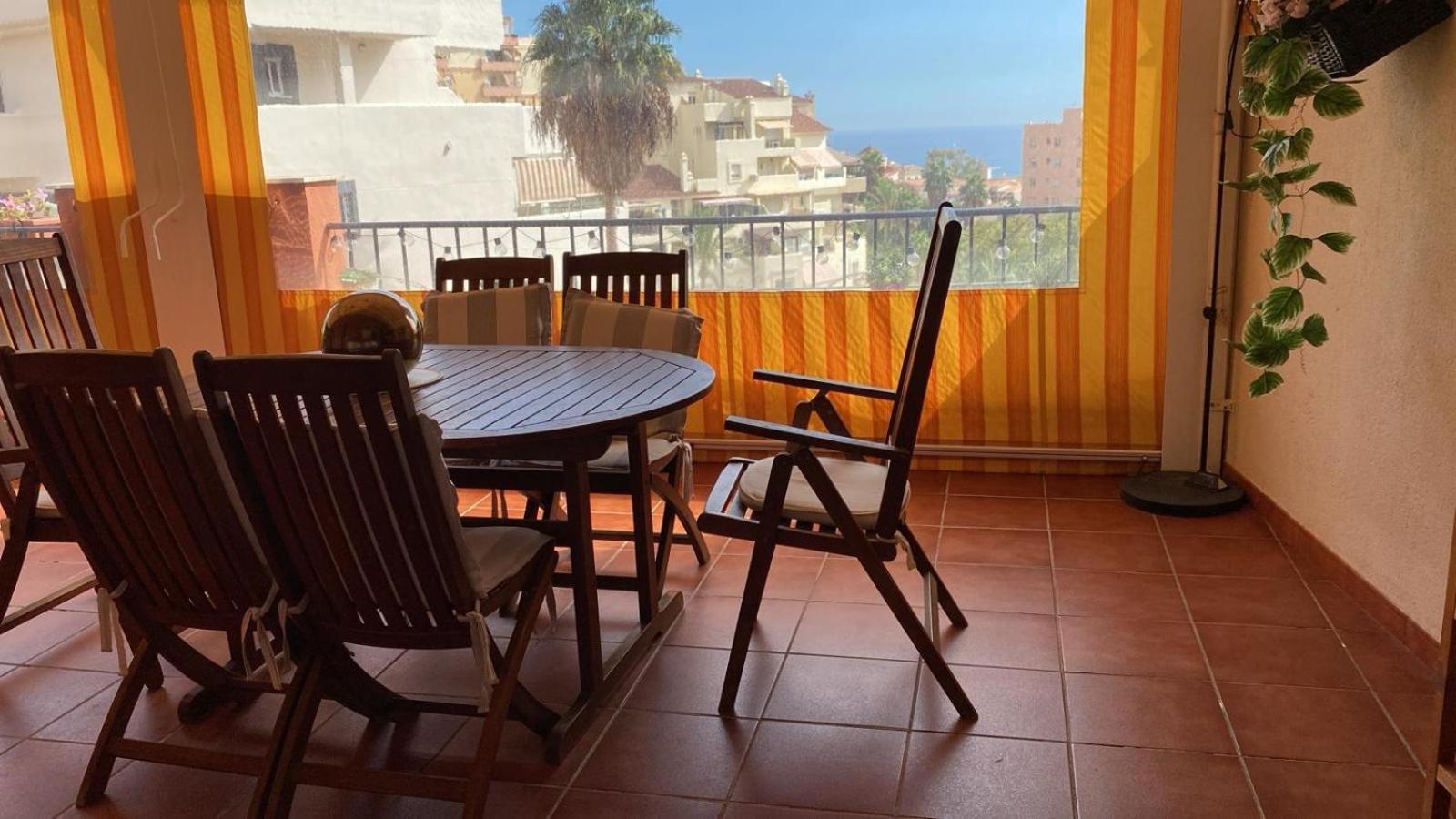 Benalmadena Costa Malaga Apartamento Muy Acogedor Con Vistas Al Mar Terraza Gigante Para Verano E Invierno Parking Dış mekan fotoğraf